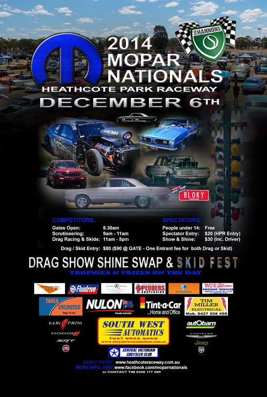 Chrysler Mopar Nationals 6th December 2014